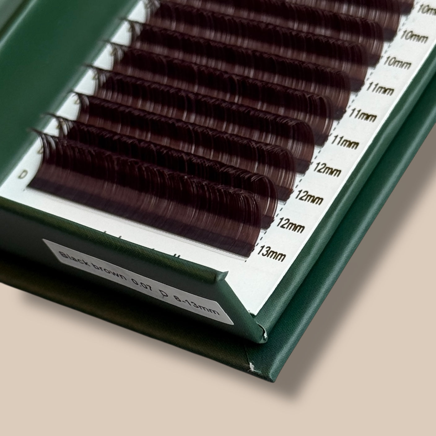 Sortbrune Volume Lashes 0,07 Mix