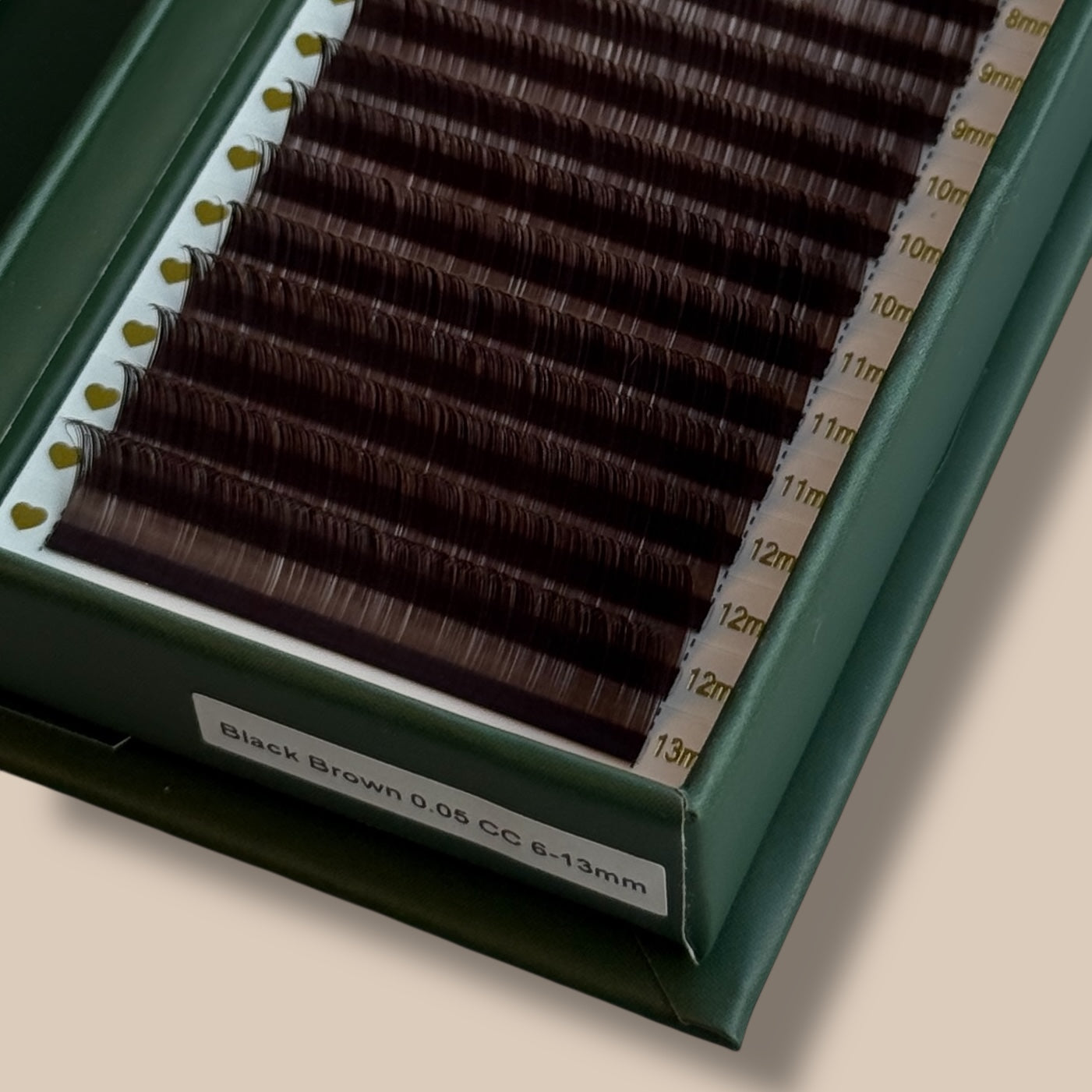 Sortbrune Volume Lashes 0,05 Mix