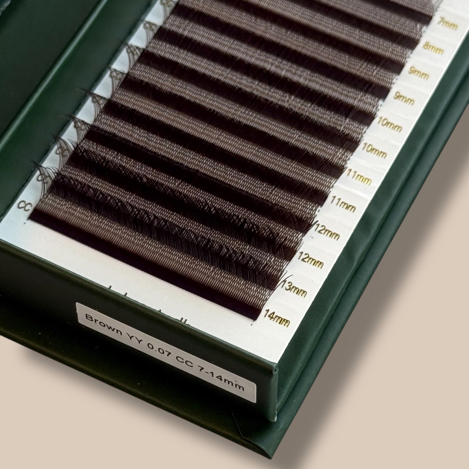 Sortbrune YY Lashes 0,07 Mix