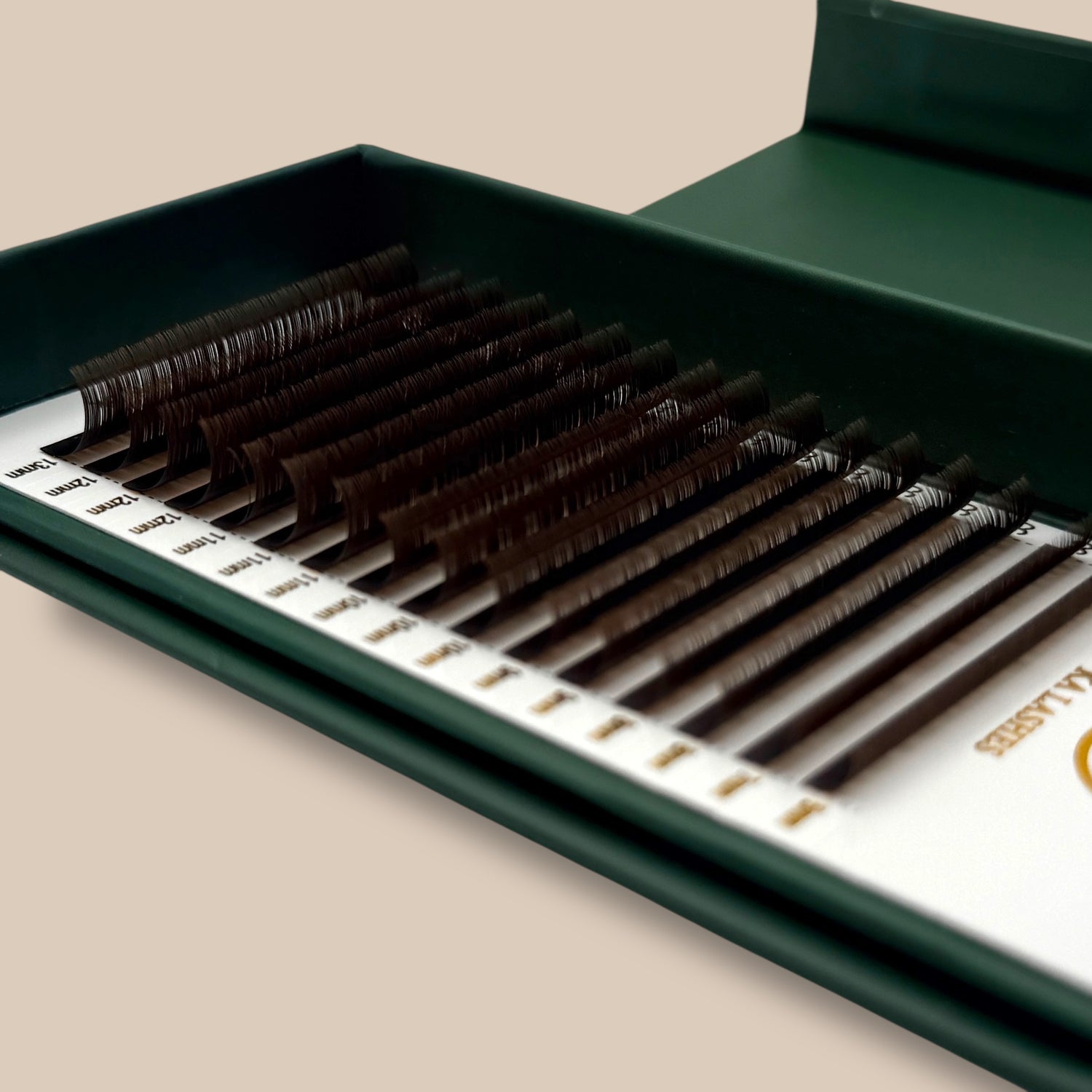 Sortbrune Flat Lashes 0,15 Mix